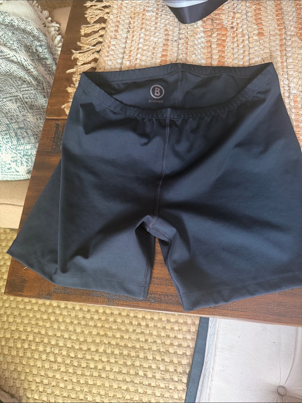 Bogner Black Performance Bike bikers Shorts sz 8